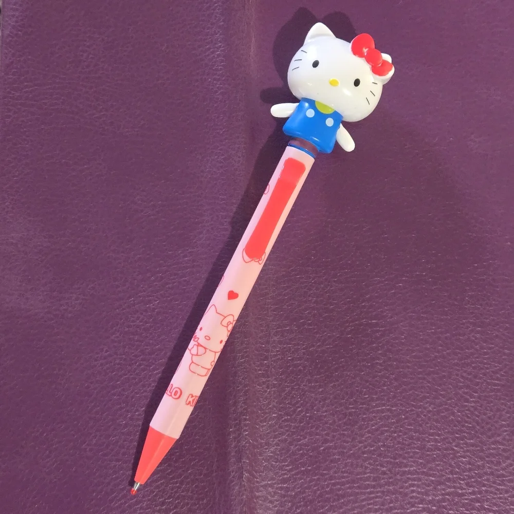 Waving Hello Kitty Pink and Blue Pen